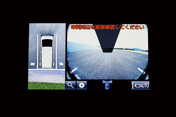 パノラミックビューモニター表示画面